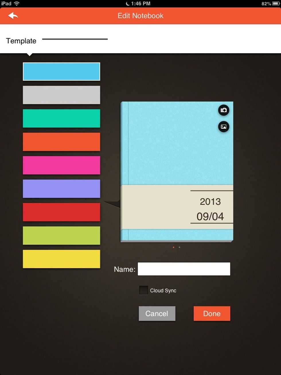 Click the + sigh it will begin you with a new book
