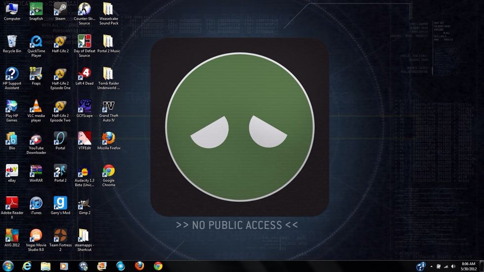Click the start button on the bottom left corner of the home screen. Then select the 'computer' option.