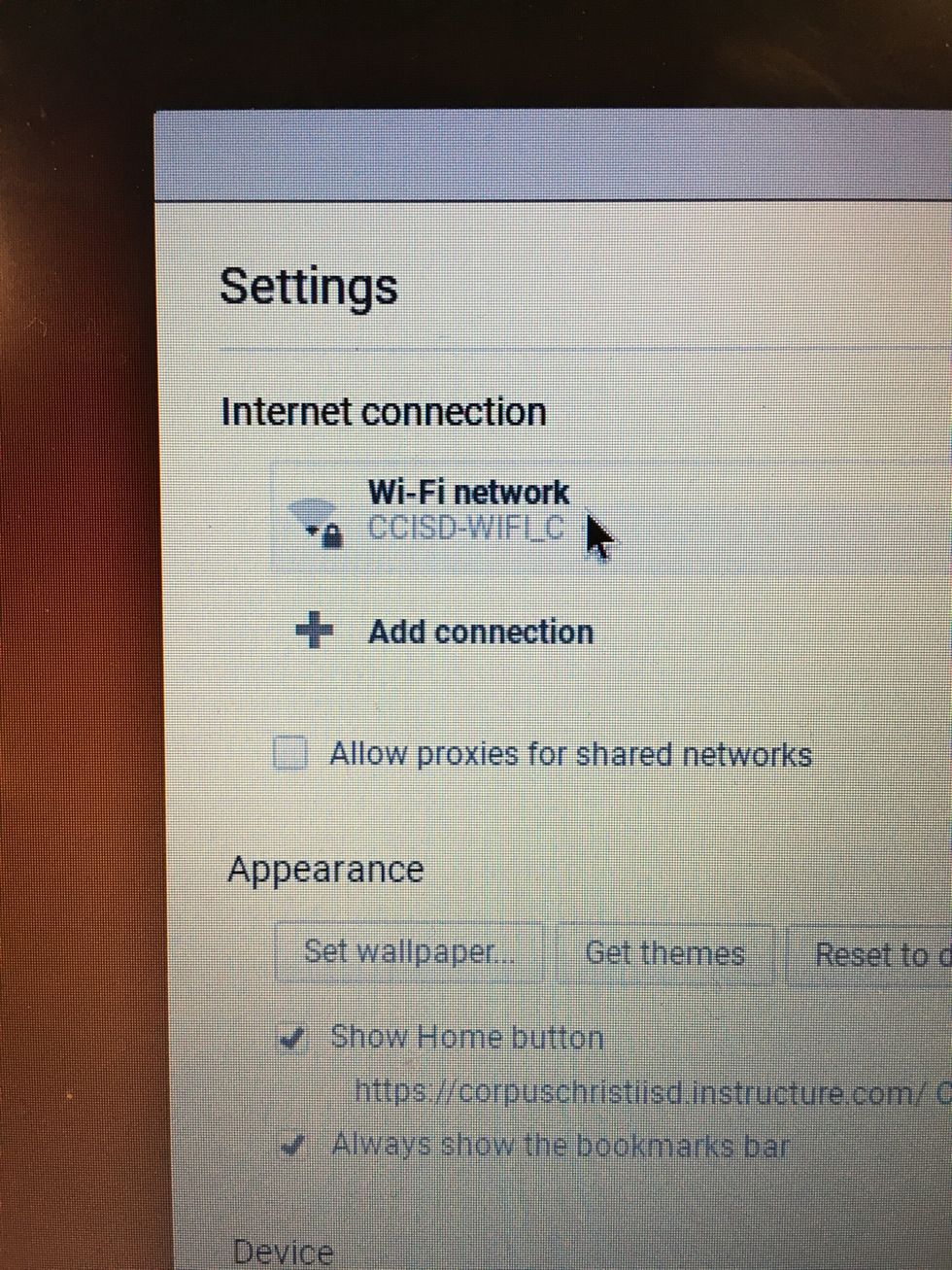 Click Wi-Fi network.