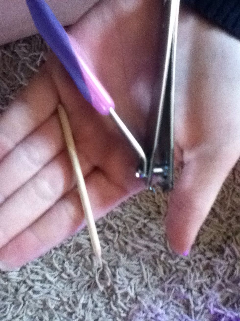 Clip nails to the desired length and push cuticles back!