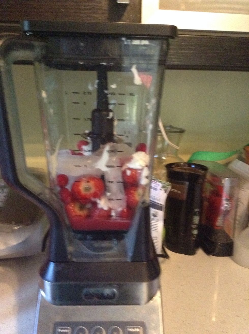 Close cap of blender. Then blend the delicious fruit.