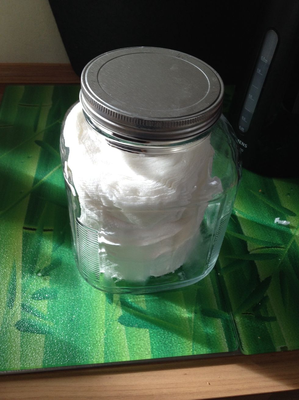 Close it and let it soak for about 10 minutes