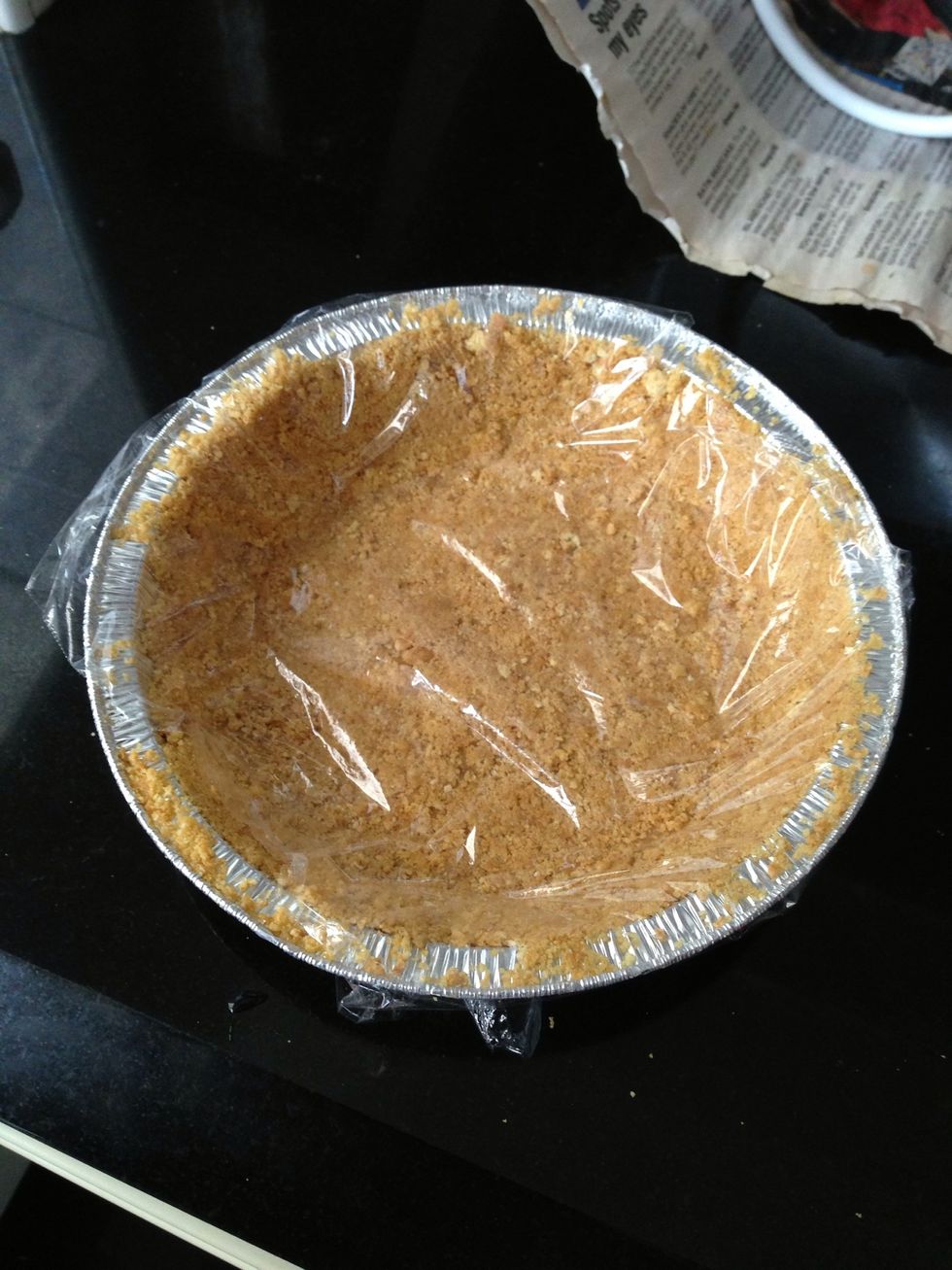 Close it with wrap and put it in the freezer