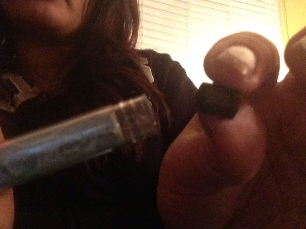 Close pen by putting the end cap back on.