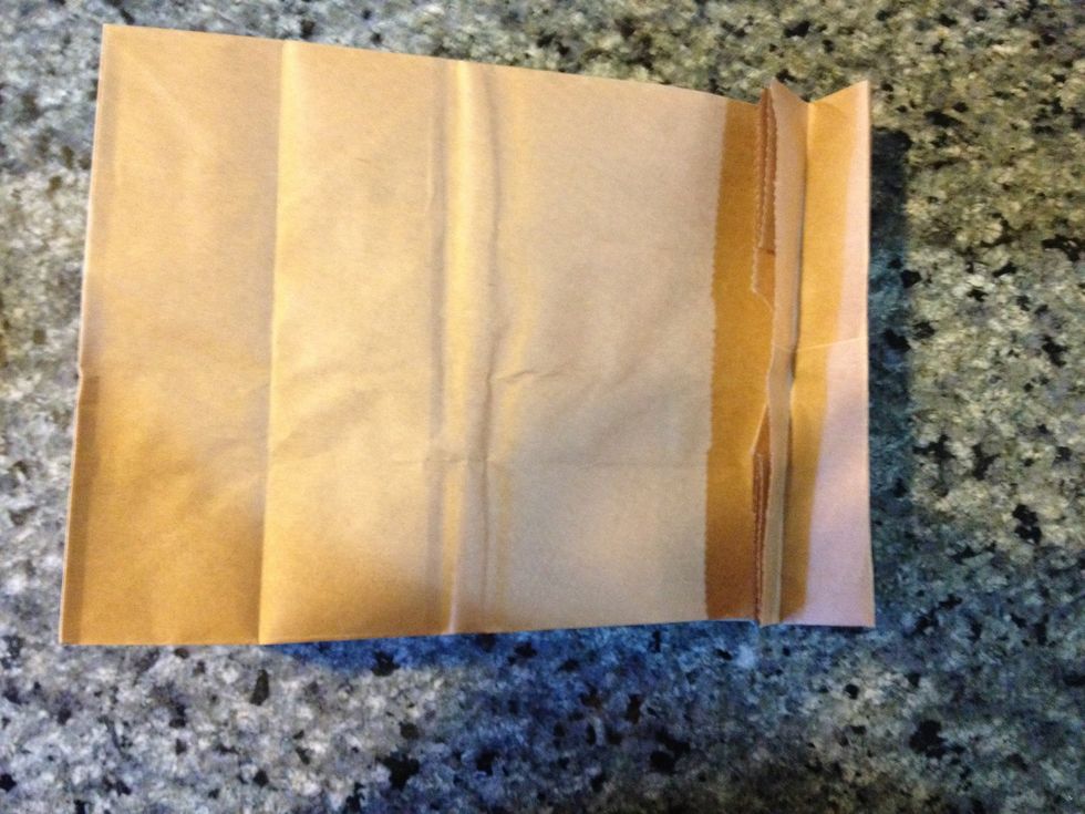 Close the bag by folding the top a few times