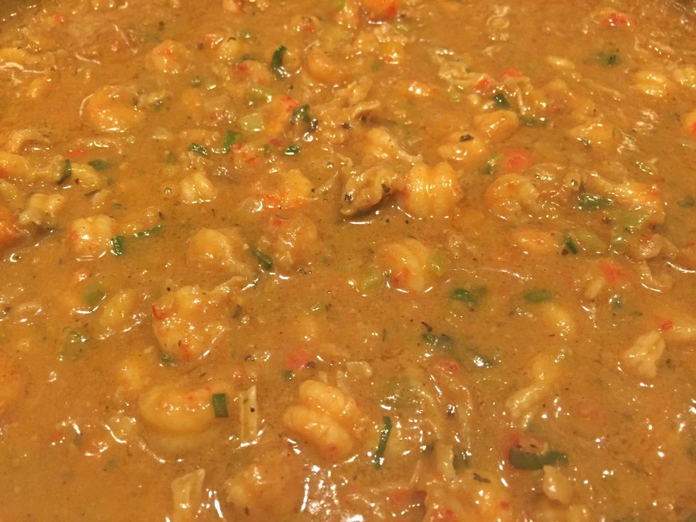 Close up of final \u00e9touff\u00e9e.