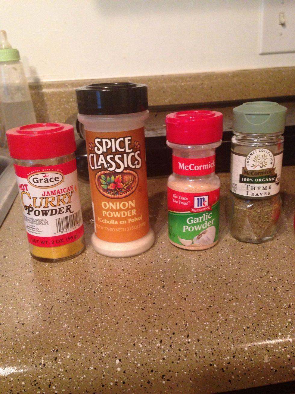 Close up of seasonings again