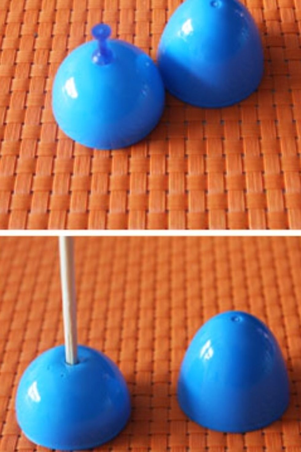 Close up of skewer