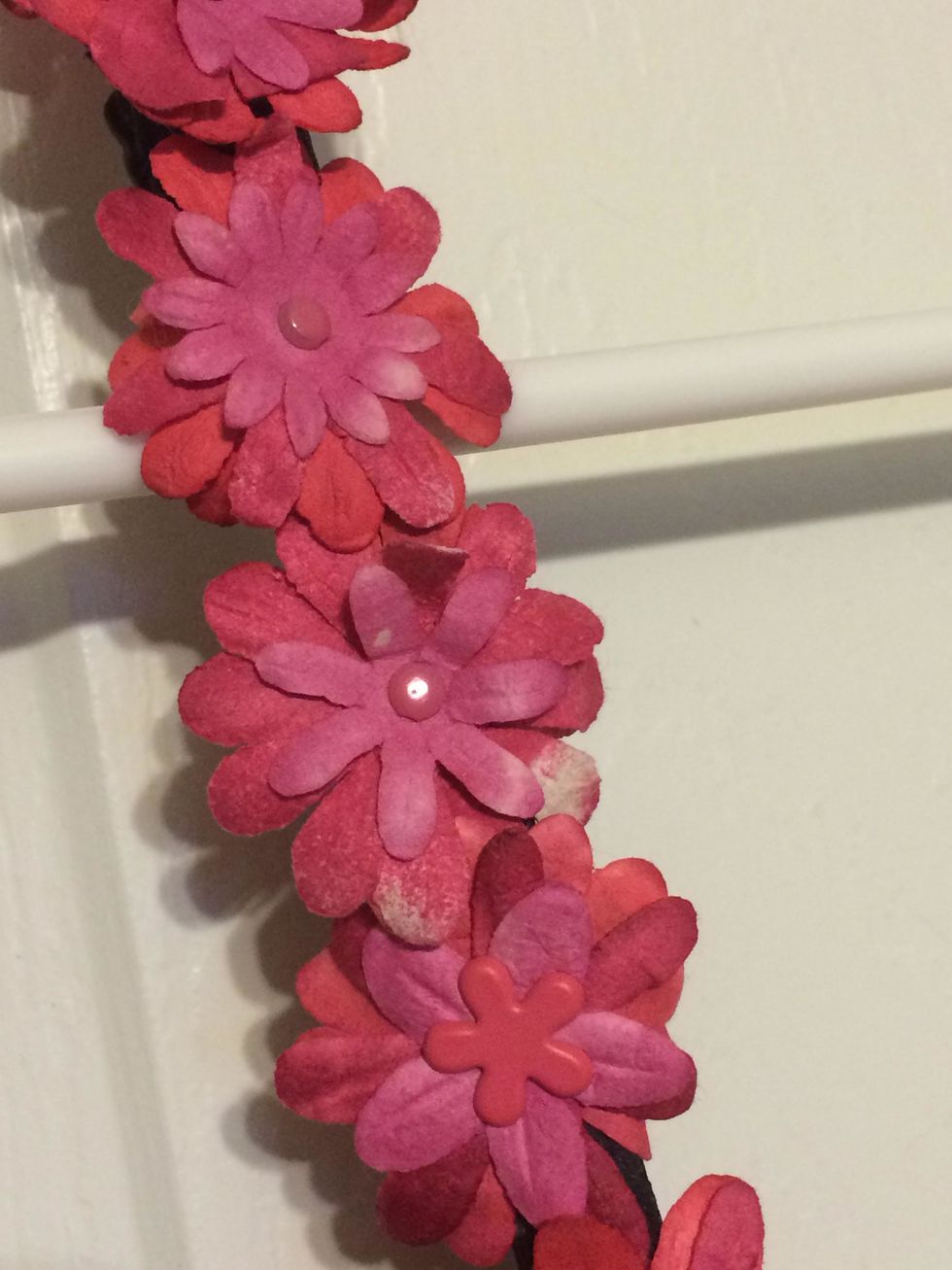 Close-up of the bra straps.