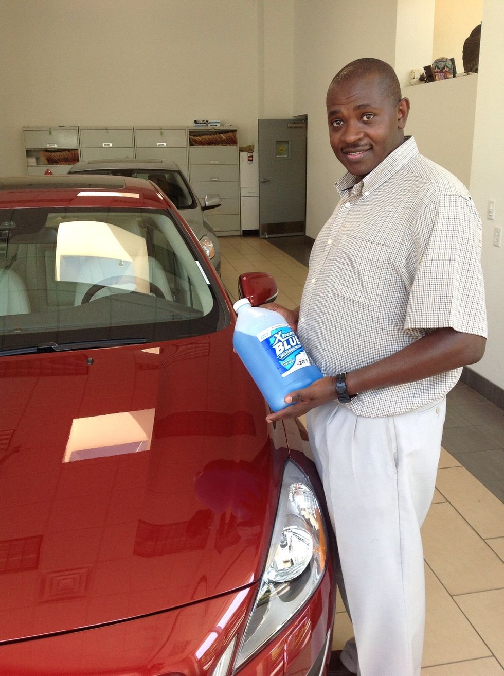 Close washer fluid reservoir cap and hood. Enjoy! Check back for more helpful tips from Paul's Volvo in Hawthorne NJ.