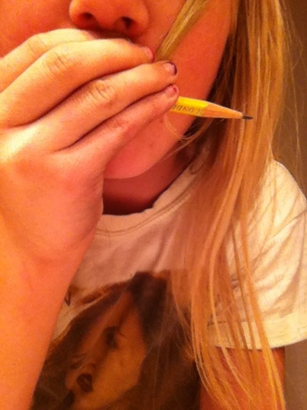 Close your hand on it and breath on the hair for about a minute