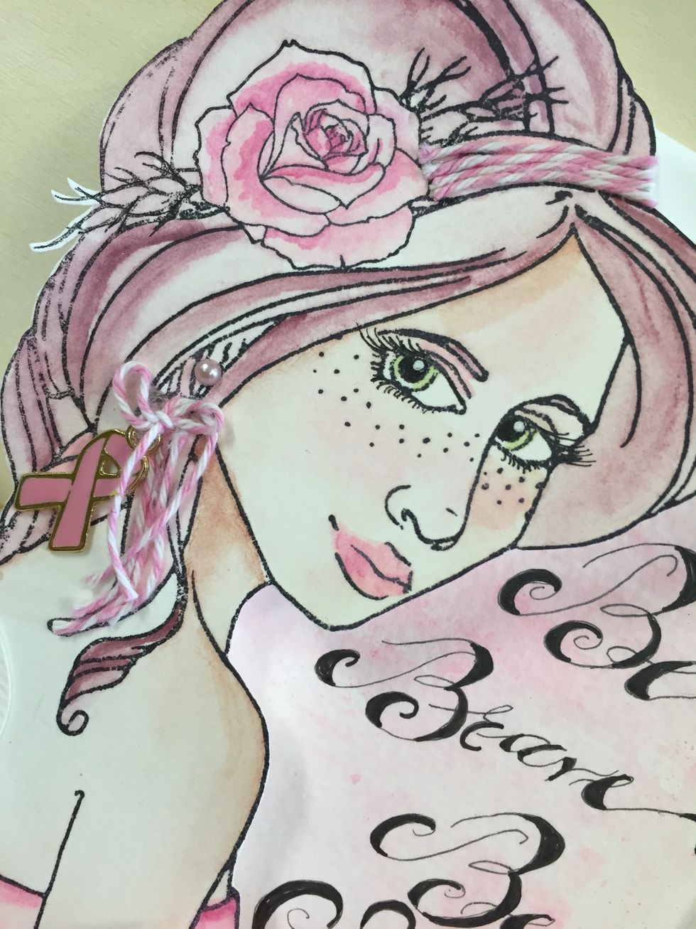 Closie, see the husband? I glued the twine and added the charm with a small bow