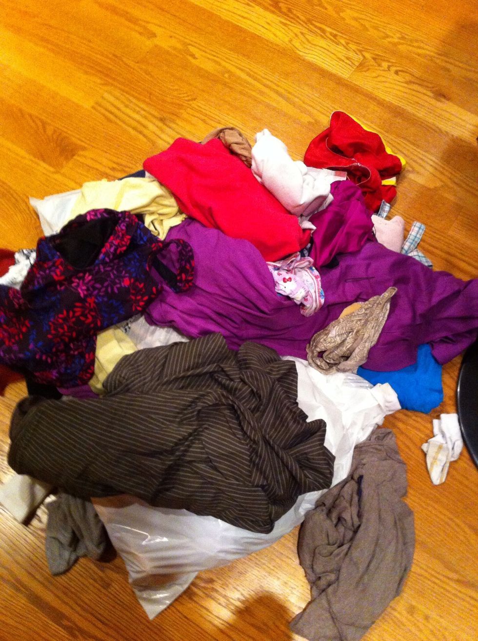 Clothes -- lots of it. Also pack sturdy shoes (there's going to be a lot of rubble!) and rain gear just in case. Don't forget underwear!