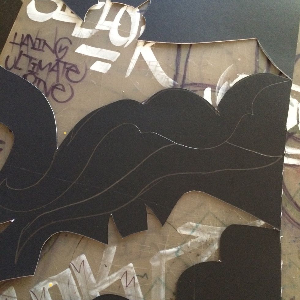 Cloud shape to be cut