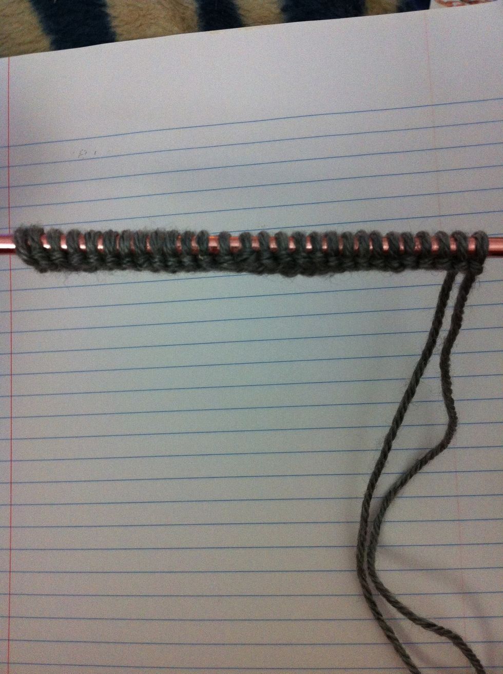 CO in multiples of 18 plus 10. For this swatch I CO 28 sts.