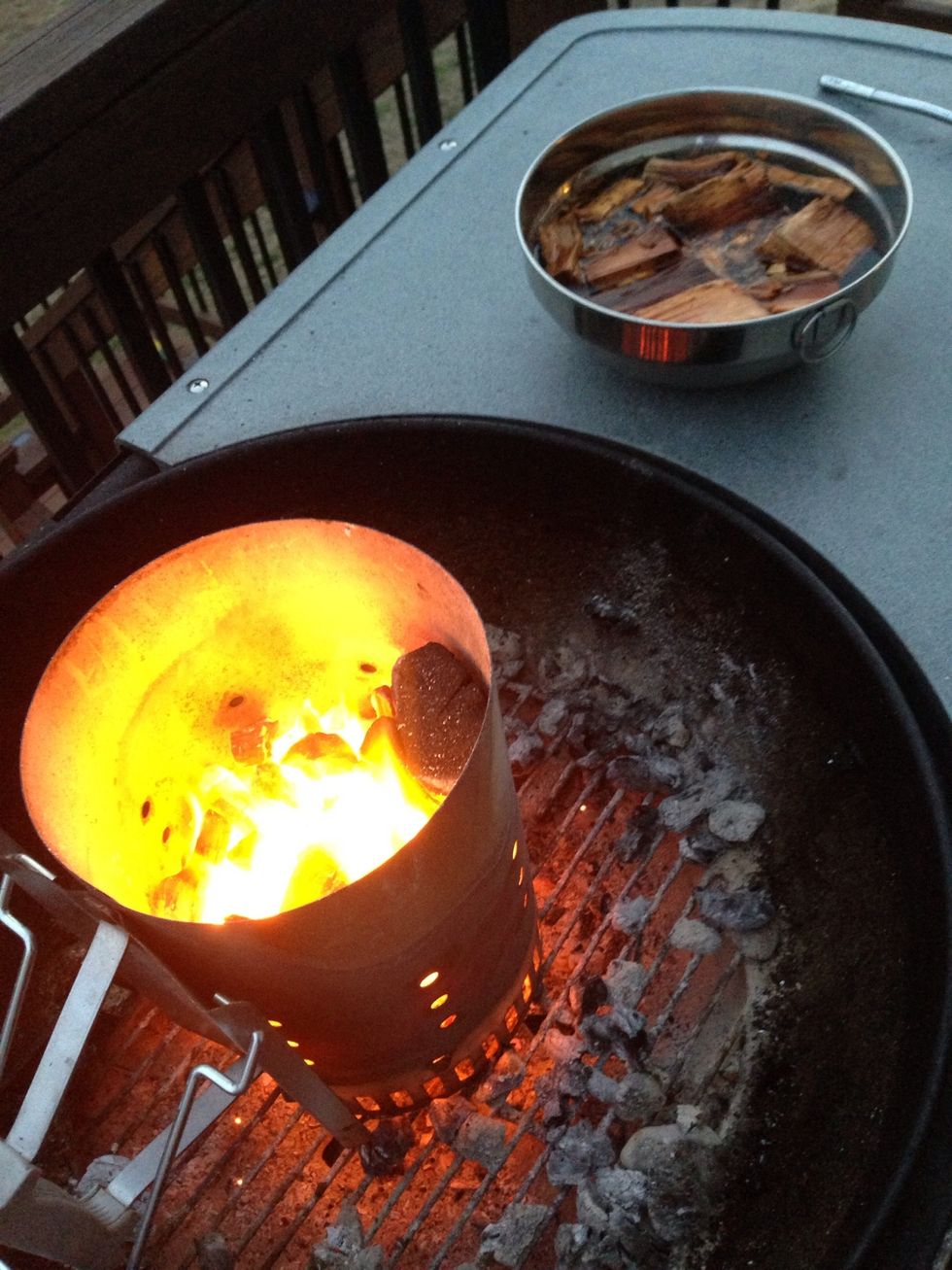 Coals are hot! TIP: If possible, use charcoal with some soaked wood chunks/chips or at least some chips in a smoker box on a gas grill.  Check out my quesadilla guide for more about charcoal grilling.