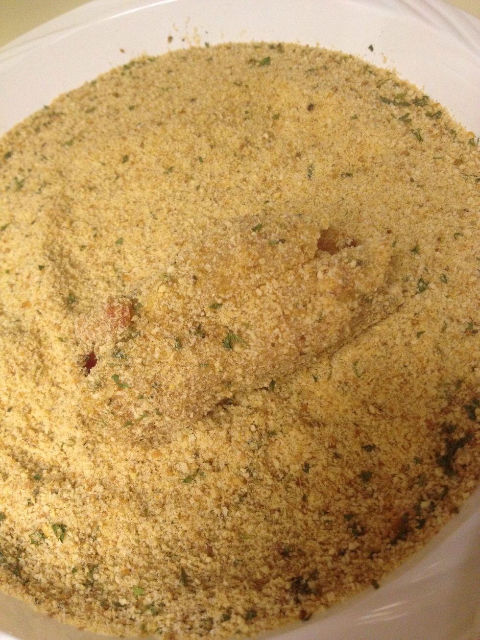 Coat all sides with breadcrumbs.