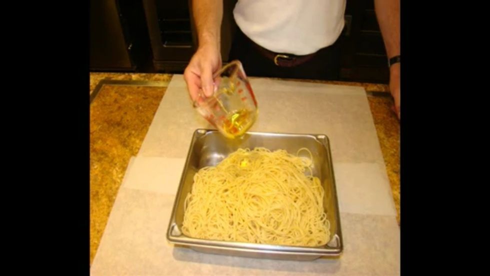 Coat lightly with olive oil.