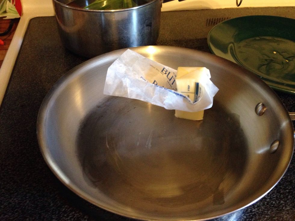 Coat your pan so the bacon won't stick.