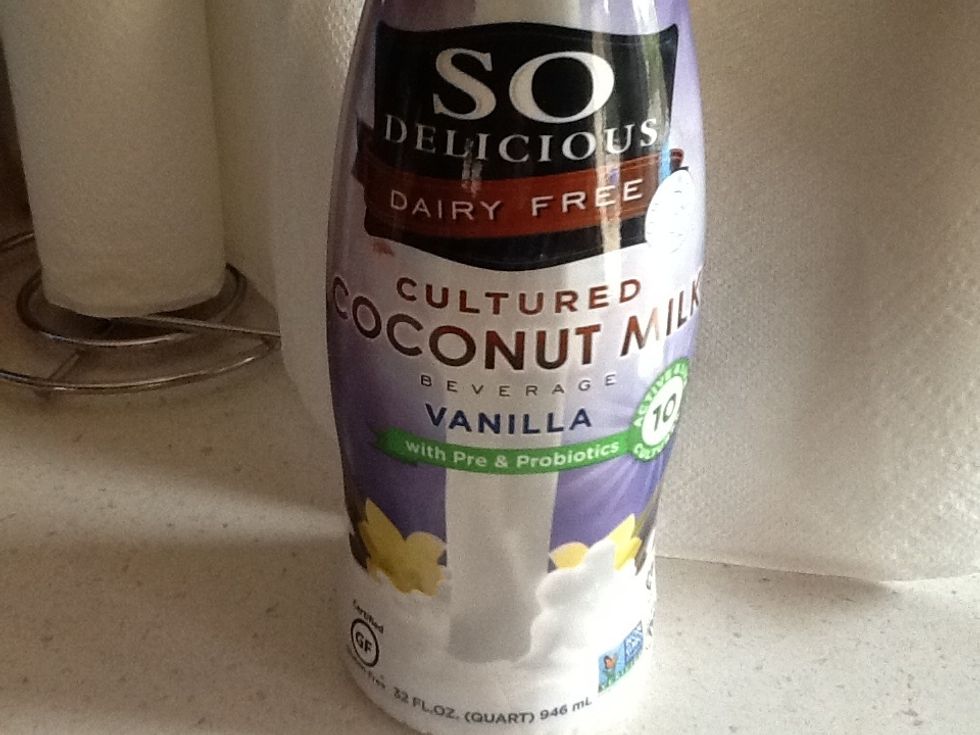 Coconut cultured probiotics.