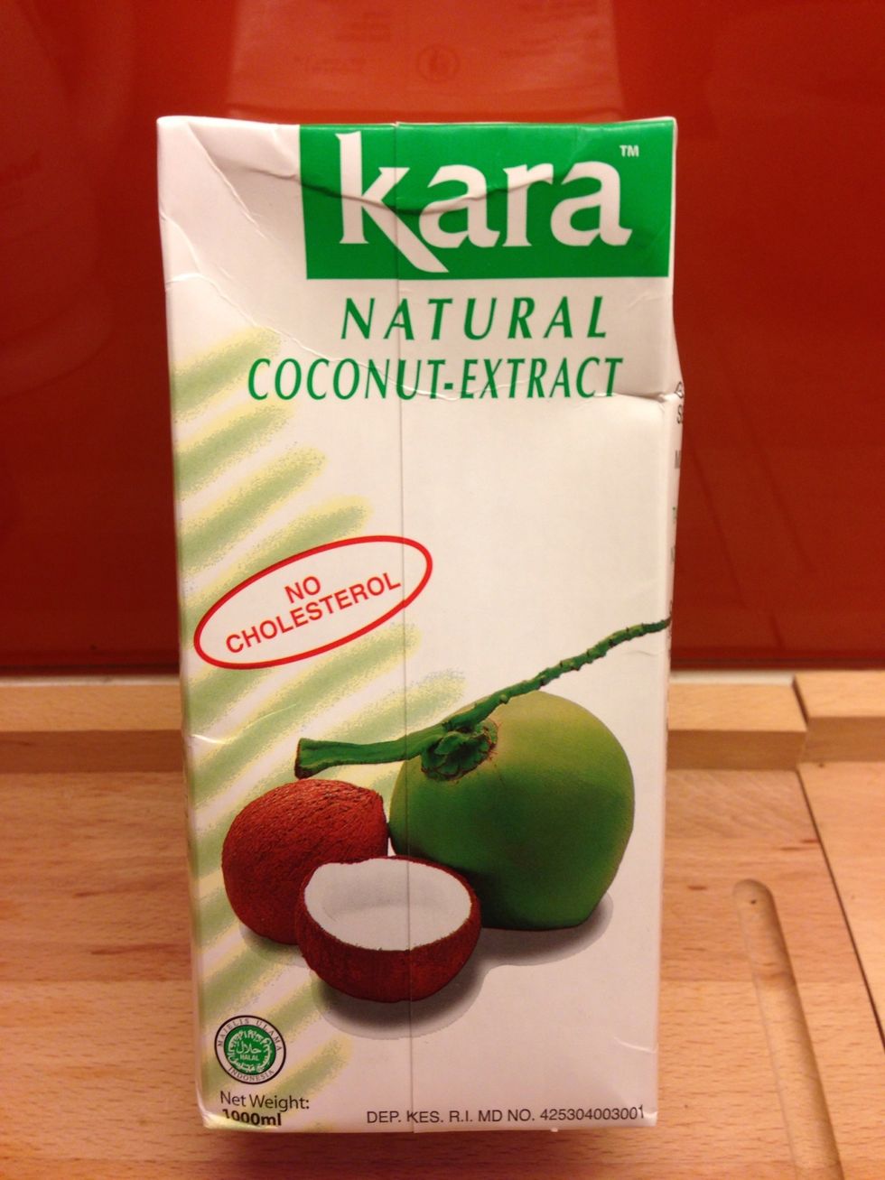 Coconut milk .. The hint is do not shake the box while use..later you will know why