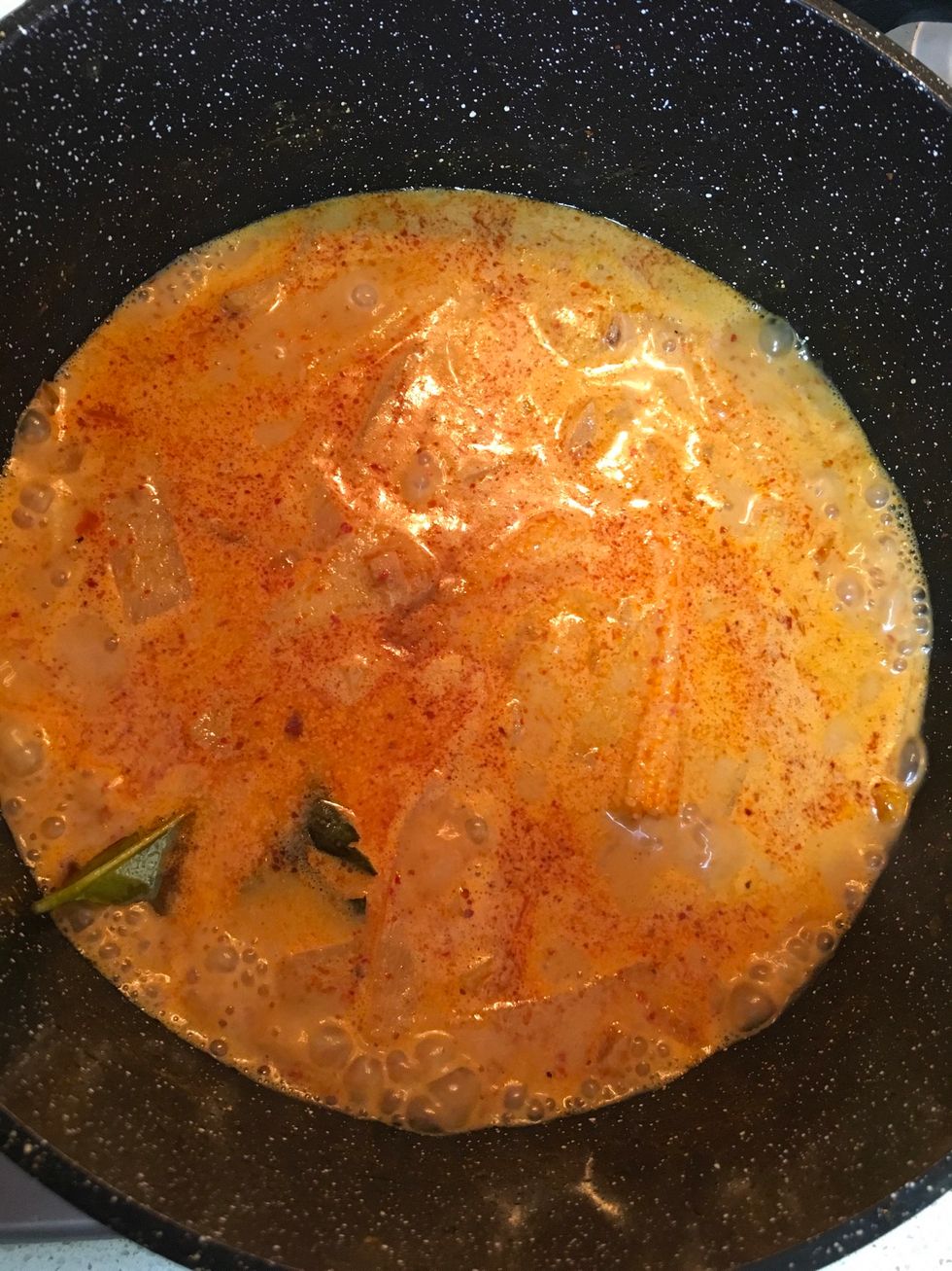 Coconut sauce gets bubbling