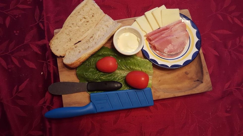 collect all of the materials needed included in the previous page. you can use a butter knife or a special spreading knife if you have one.