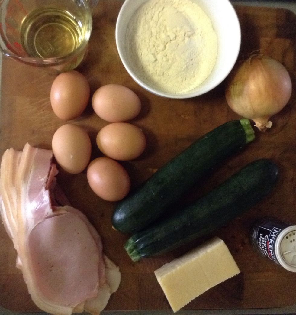 Collect all the ingredients you need for the recipe.