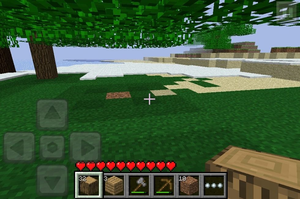 Collect around 30 more logs with the axe