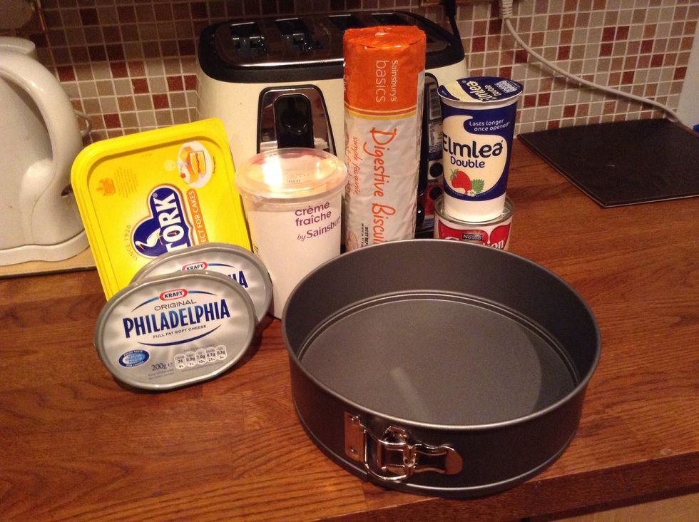 Collect these ingredients plus 100g of white caster sugar