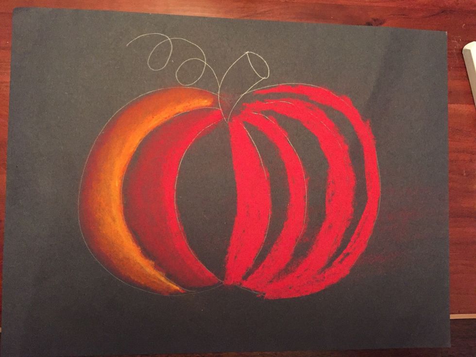 Color red on all lines. Color thick lines.