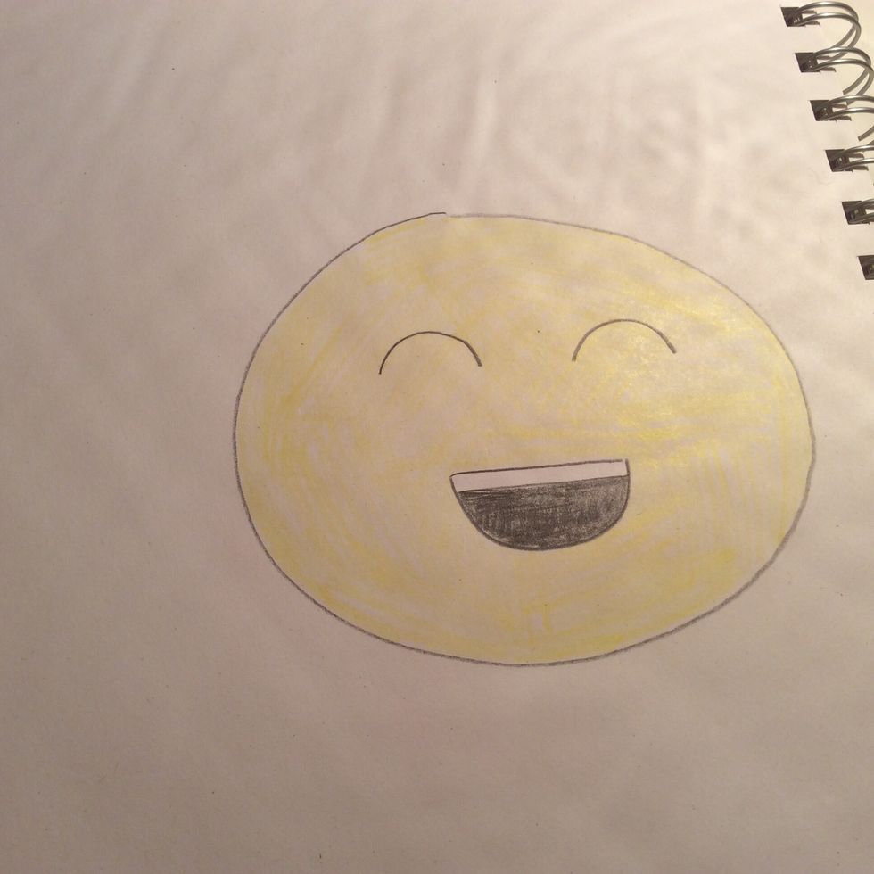 Color the face yellow. Ta da!