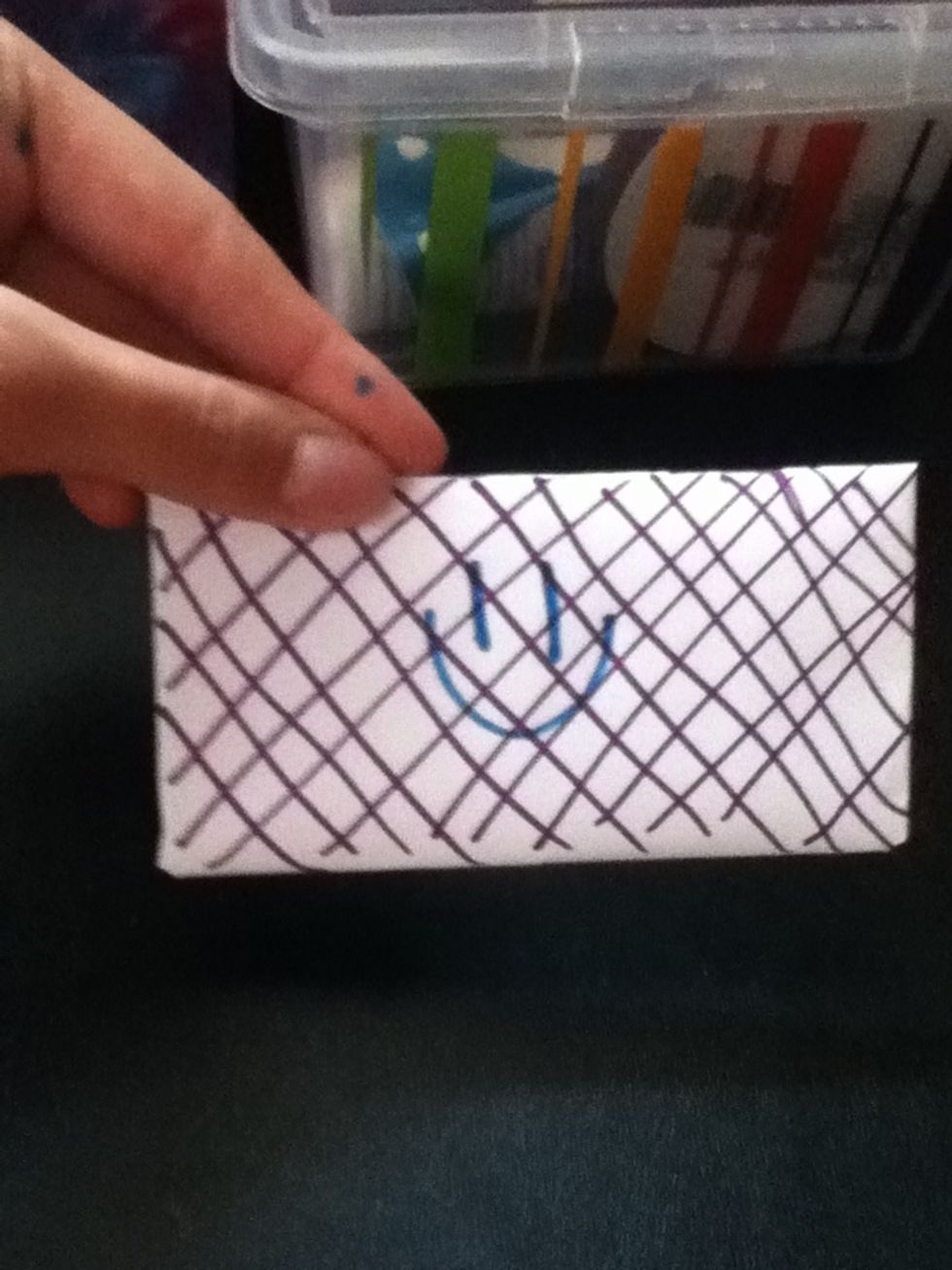 Colored front! Also where you could put to and from.