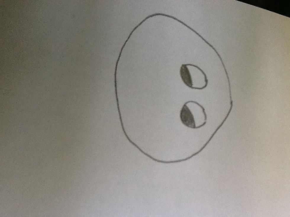 Colour in the bottom half of eyes