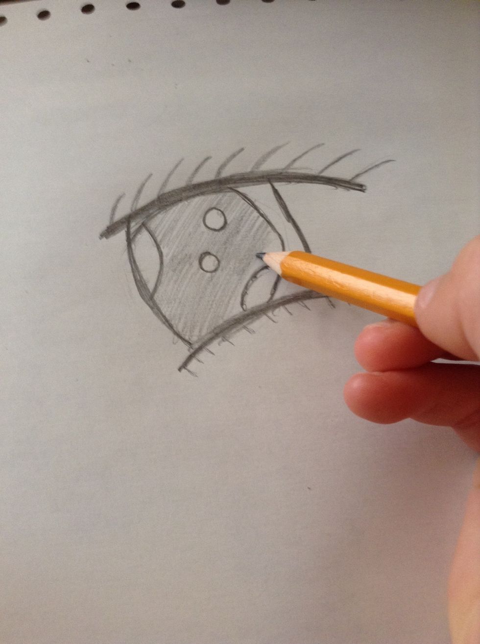 Colour in the circle.