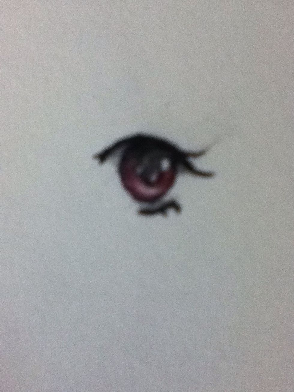 Colour the eye like so (you can use any colour)