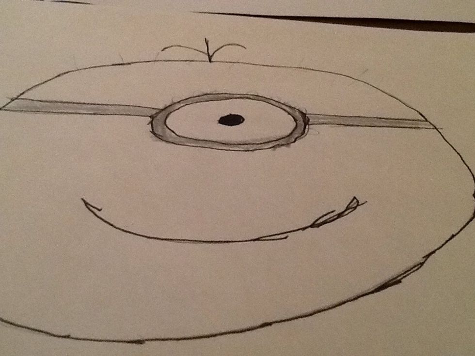 Colour the goggles silver.