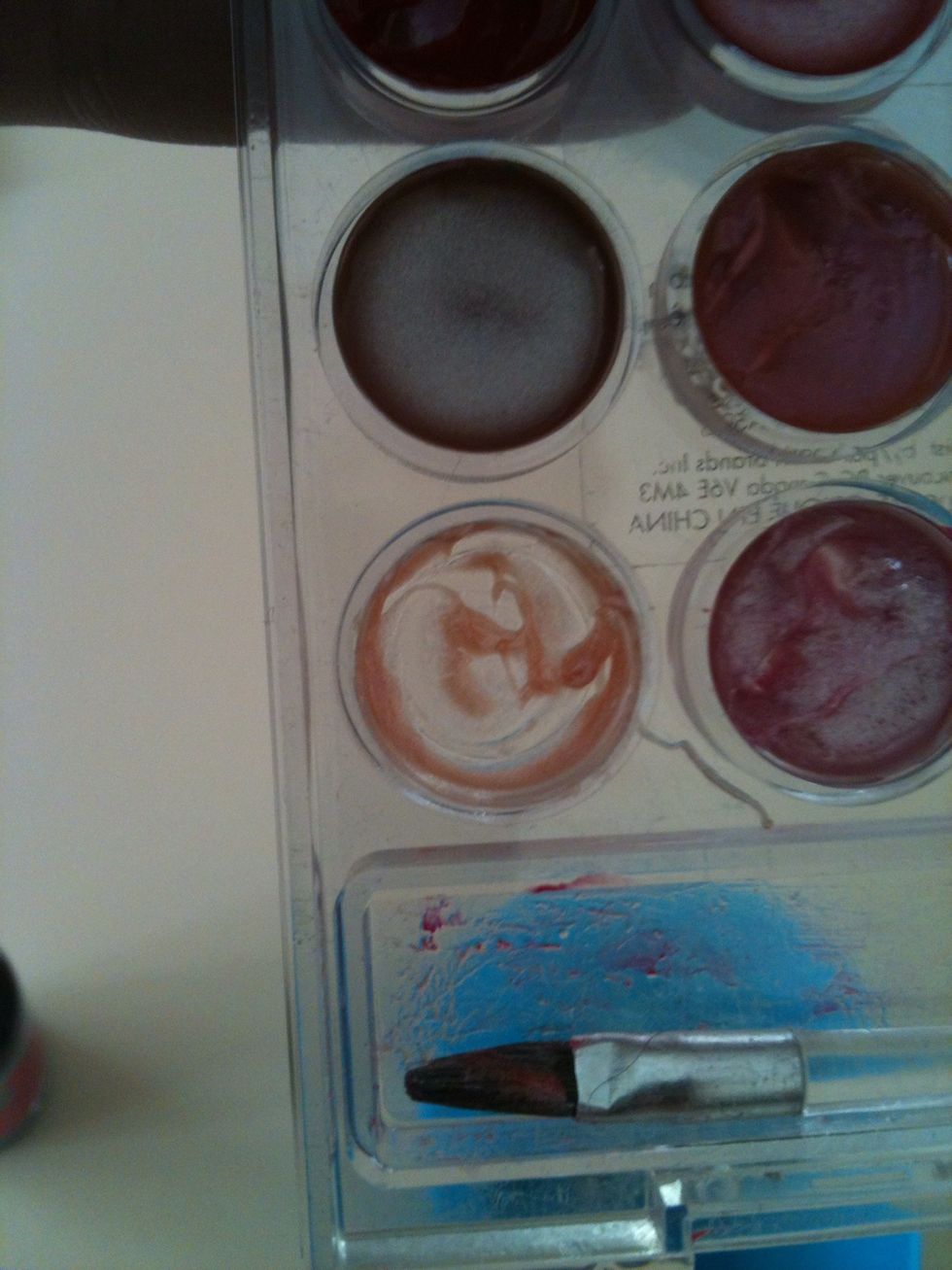 coloured lip gloss (for colouring)