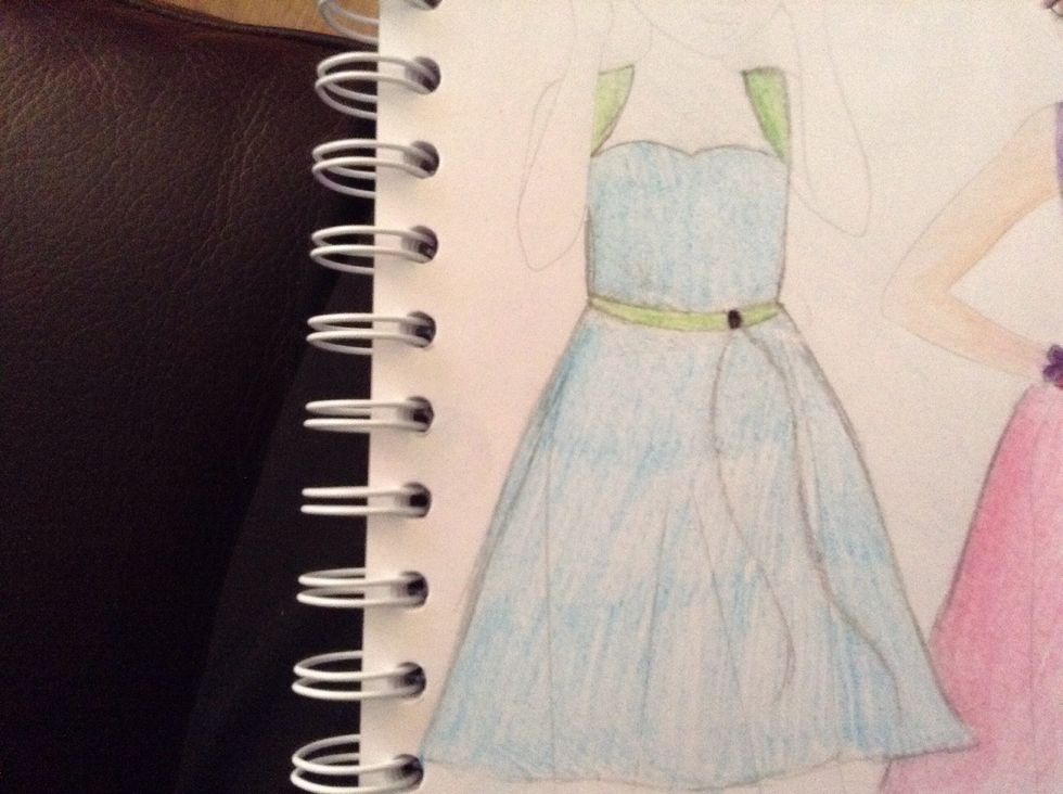 Colouring lightly\u2026