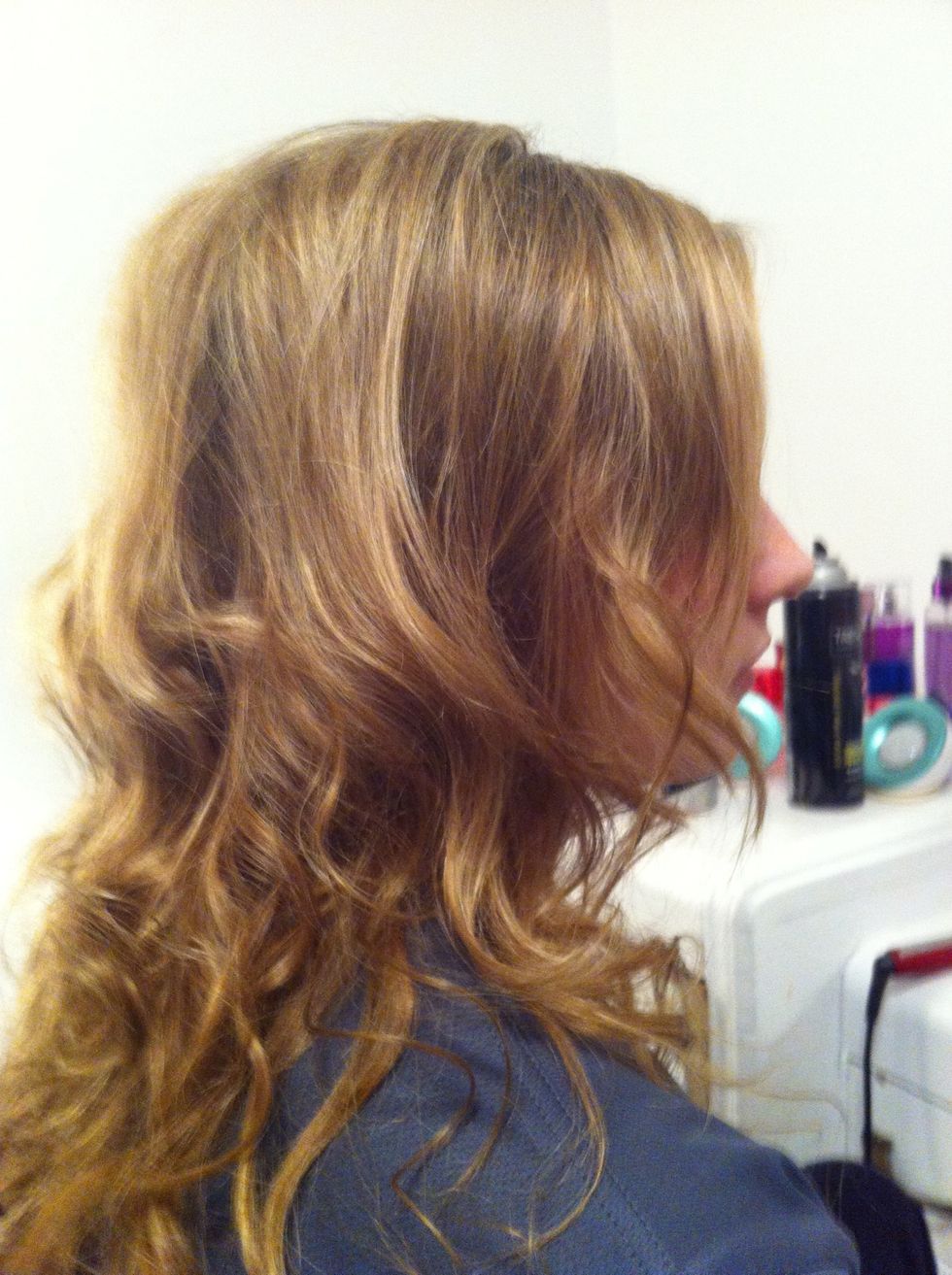 Comb out gently until you reach the height you want