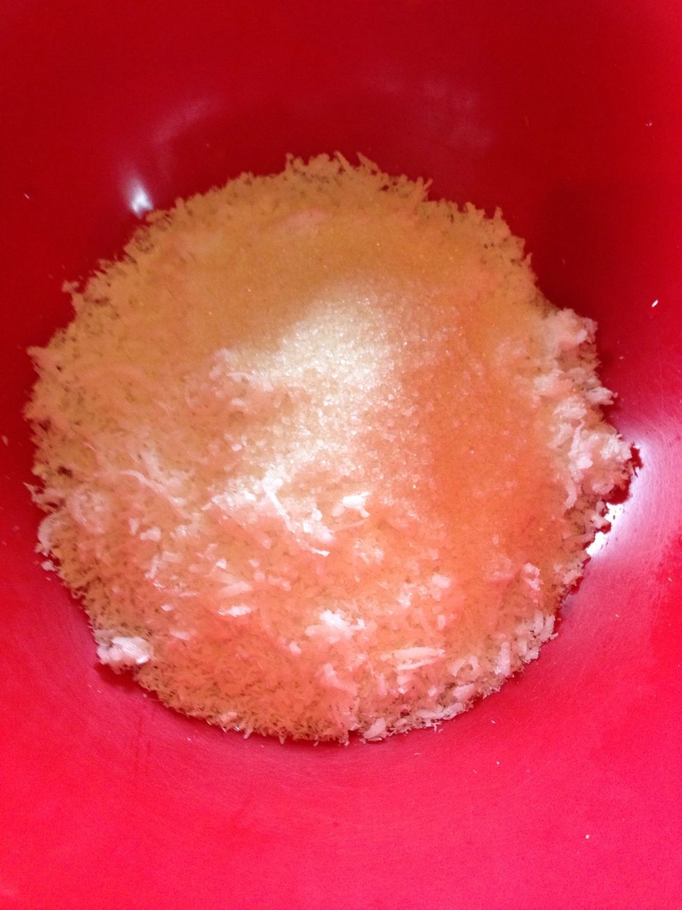 Combine all dry ingredients in bowl and mix.