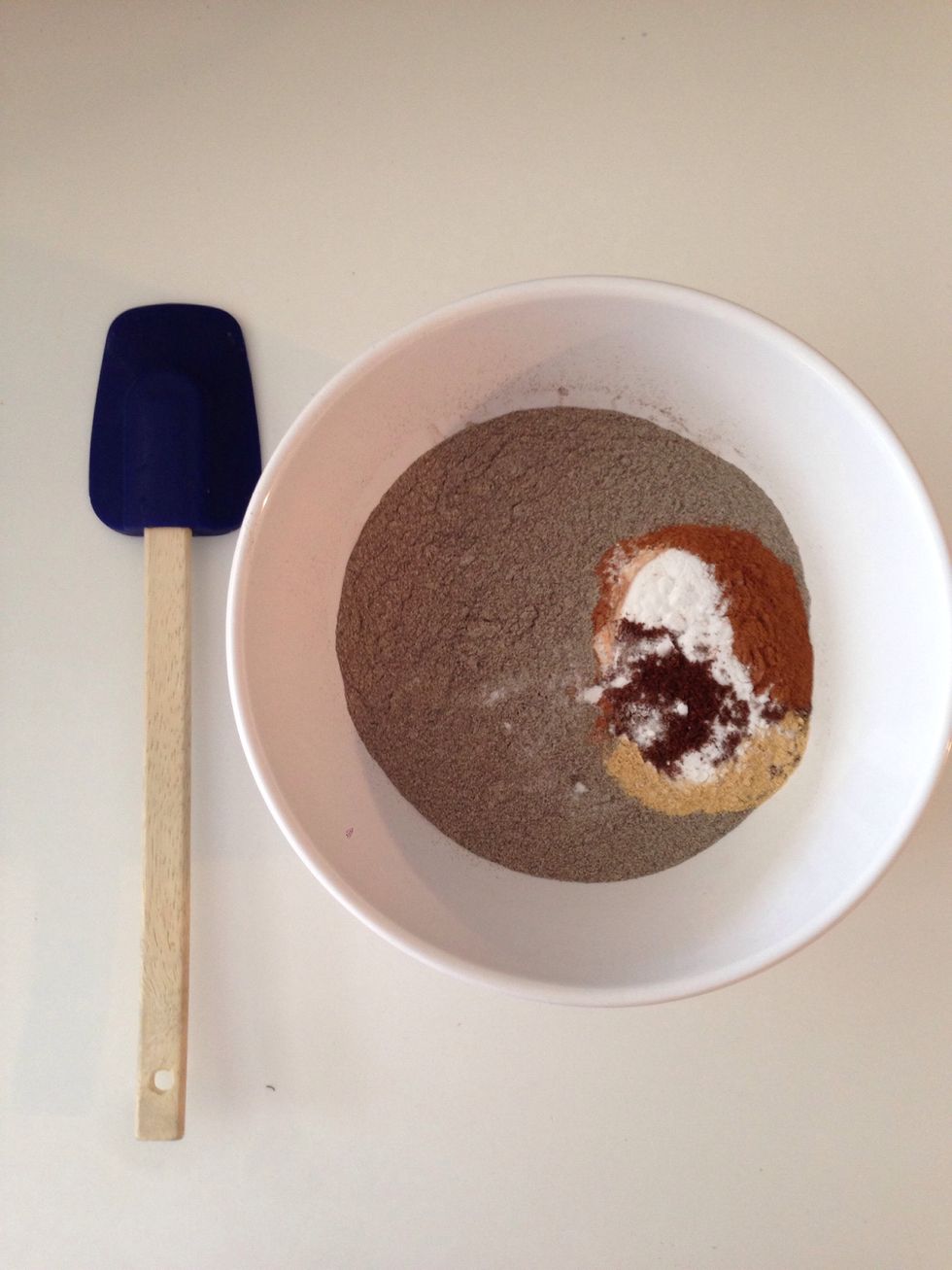 Combine all dry ingredients.