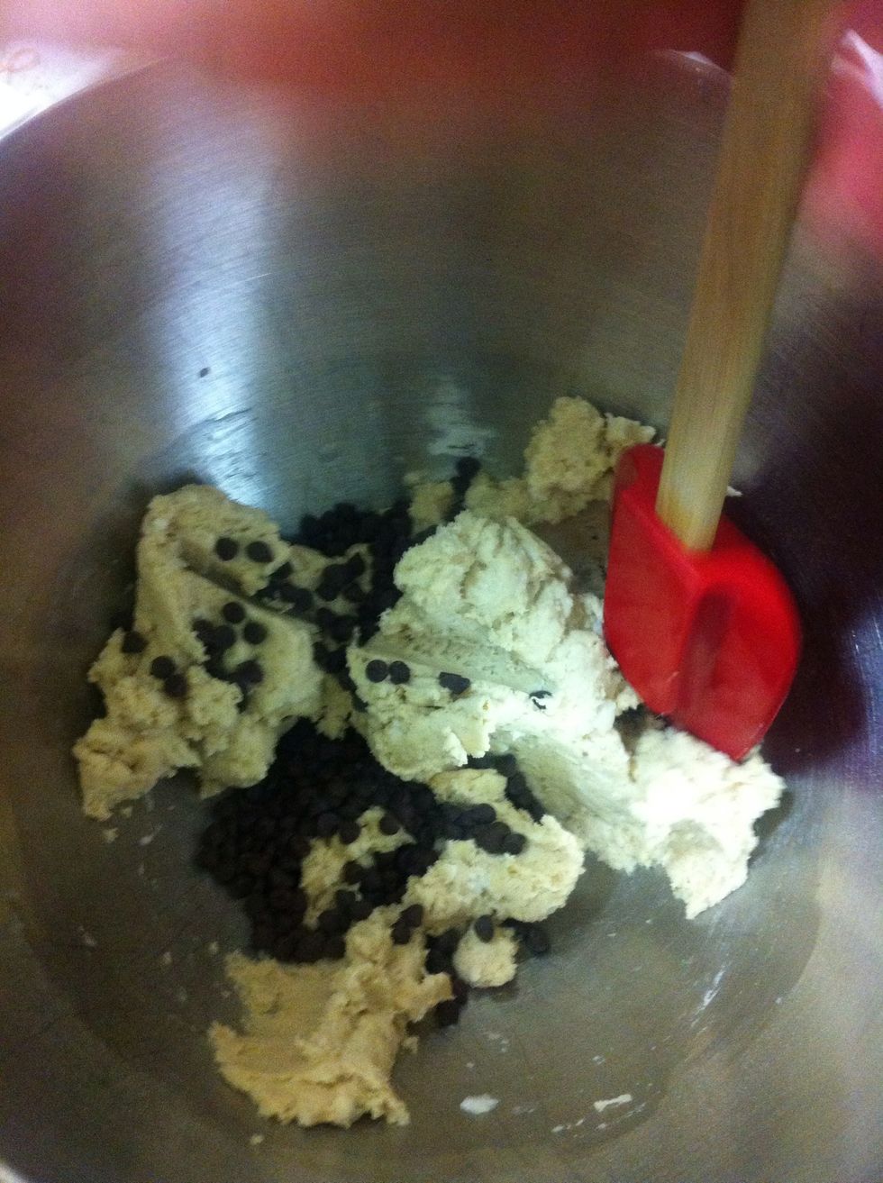 Combine by hand or with spatchula