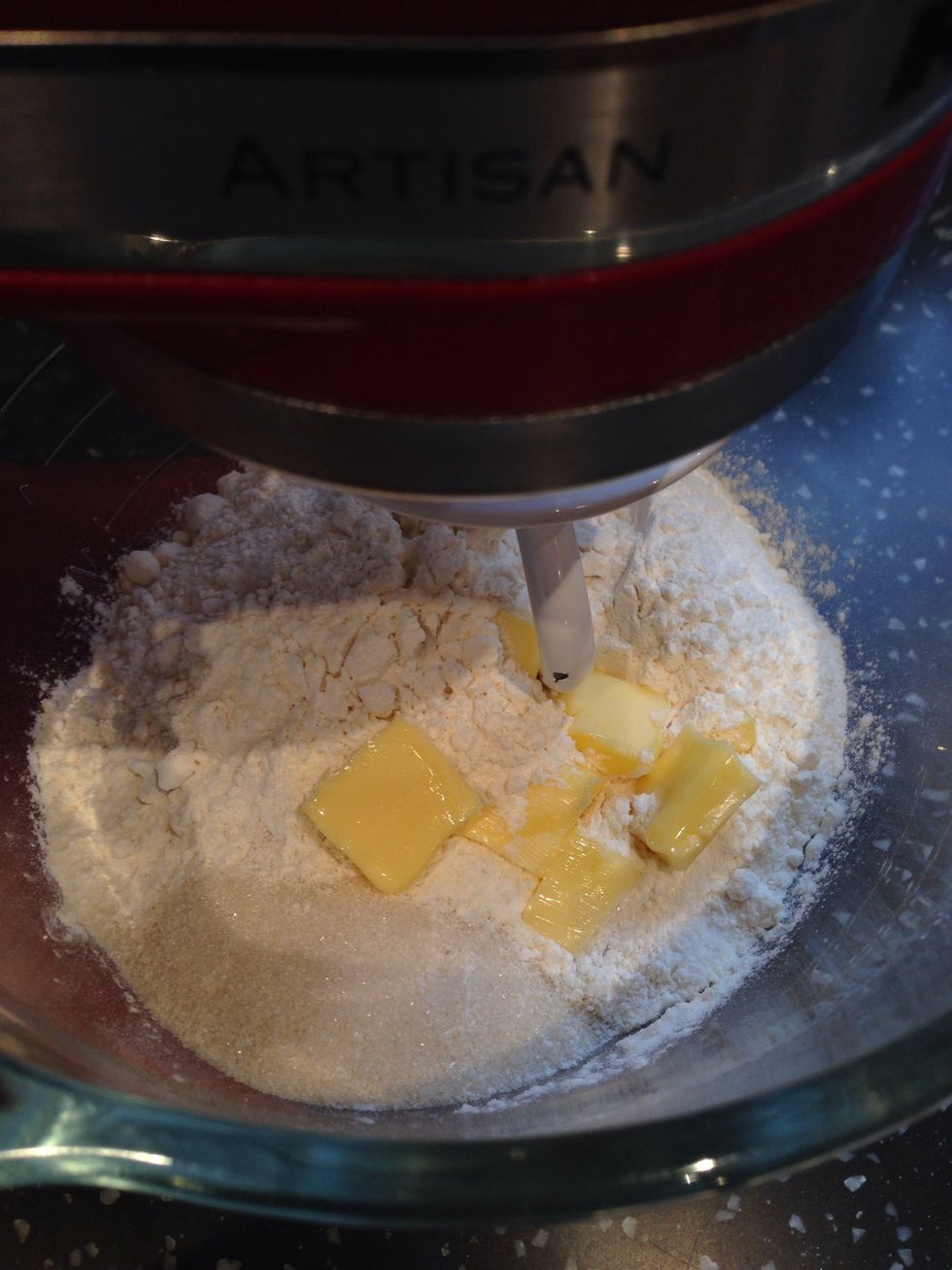 Combine dough ingredients and knead for 3 minutes until it comes together. You don't want too much gluten development or it will be difficult to shape at the lamination stage.