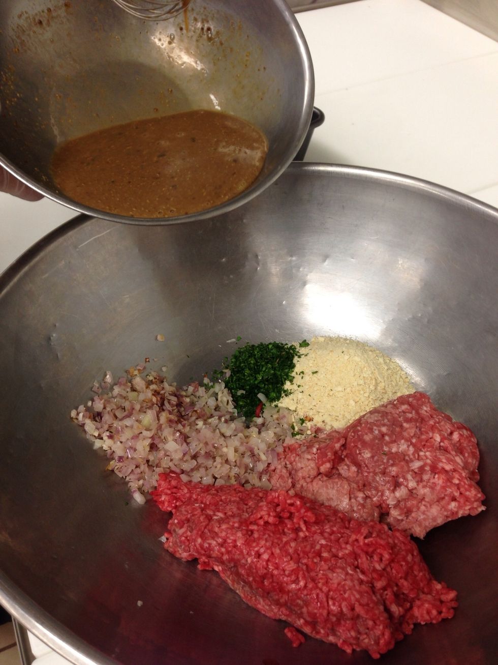 Combine everything except the ketchup mixture