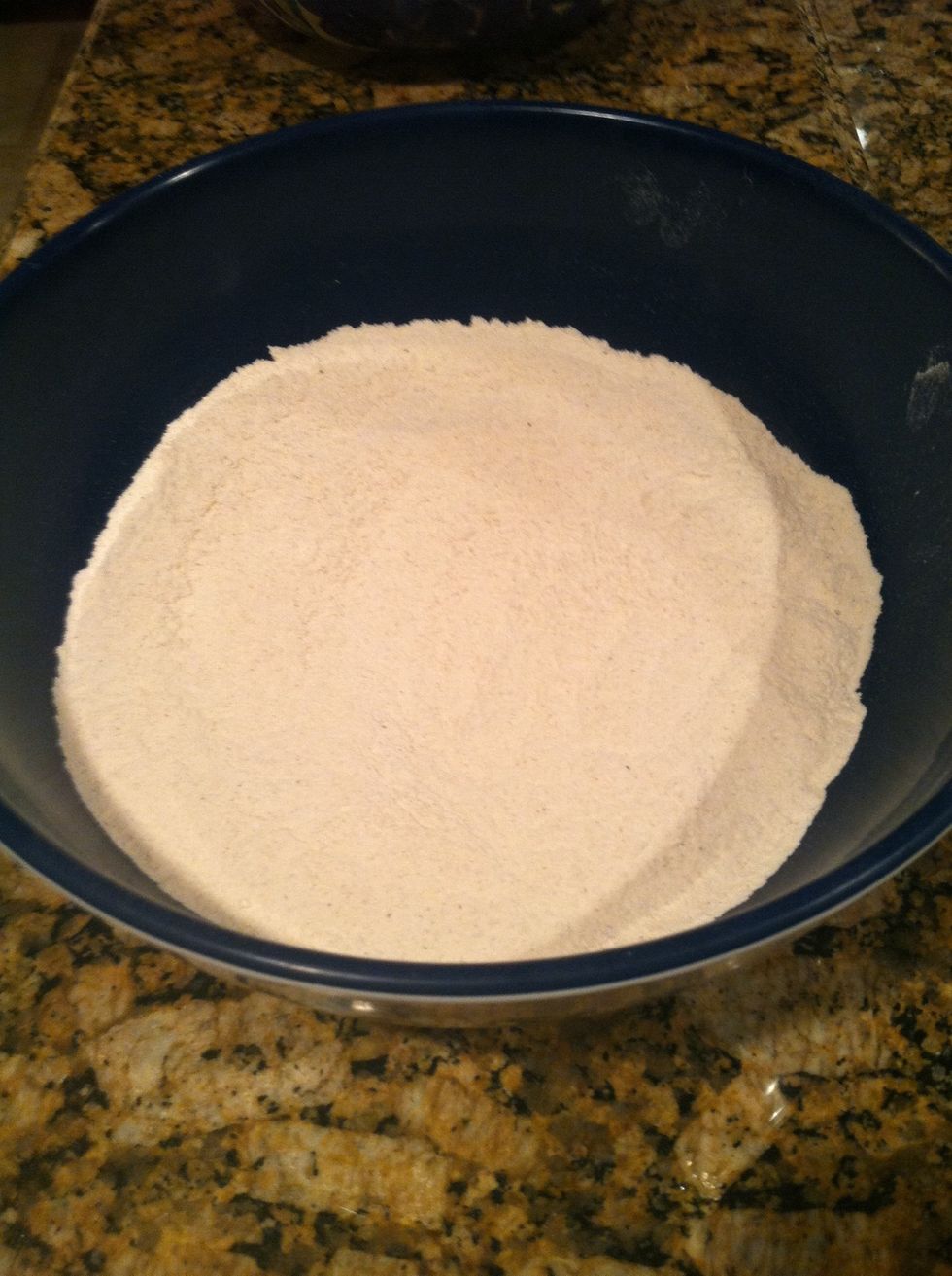 Combine flour, salt, baking powder, baking soda, cloves, cinnamon, and nutmeg, in a medium bowl and mix well. I like to use a whisk). Set aside.