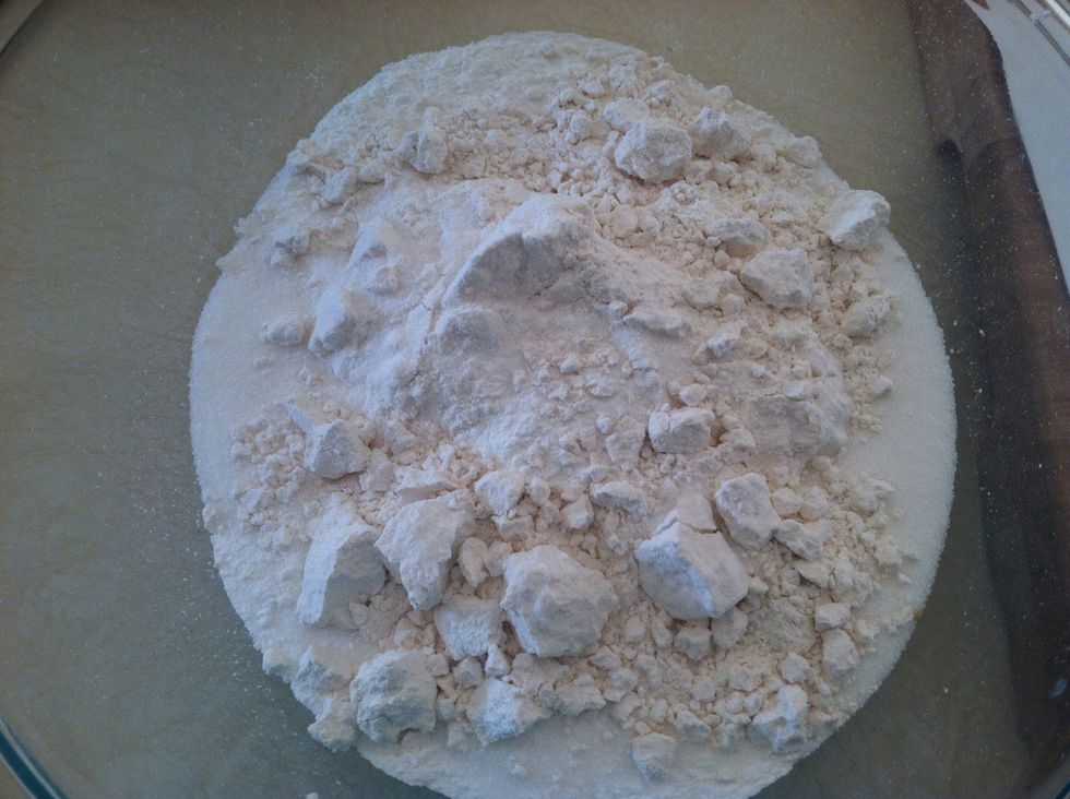 Combine flour, sugar, baking powder and salt