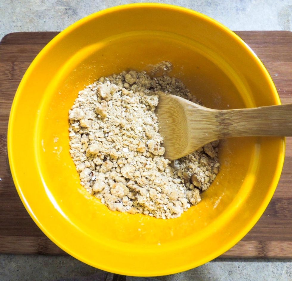 Combine into a moist mixture. (add tiny bit more water if necessary)