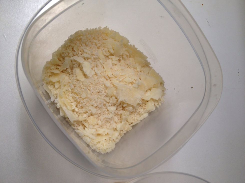 Combine Panko bread crumbs and Parmesan cheese in another bowl.