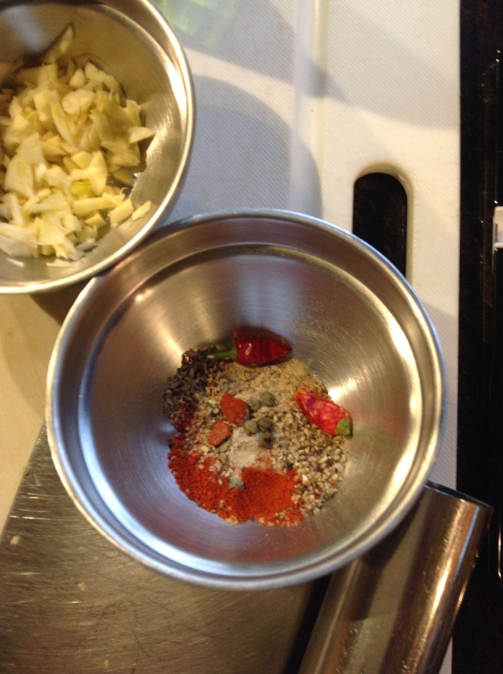 Combine remaining spices